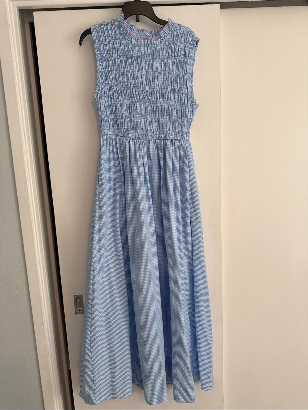 Petal & Pup Light Blue Smocked Maxi Dress